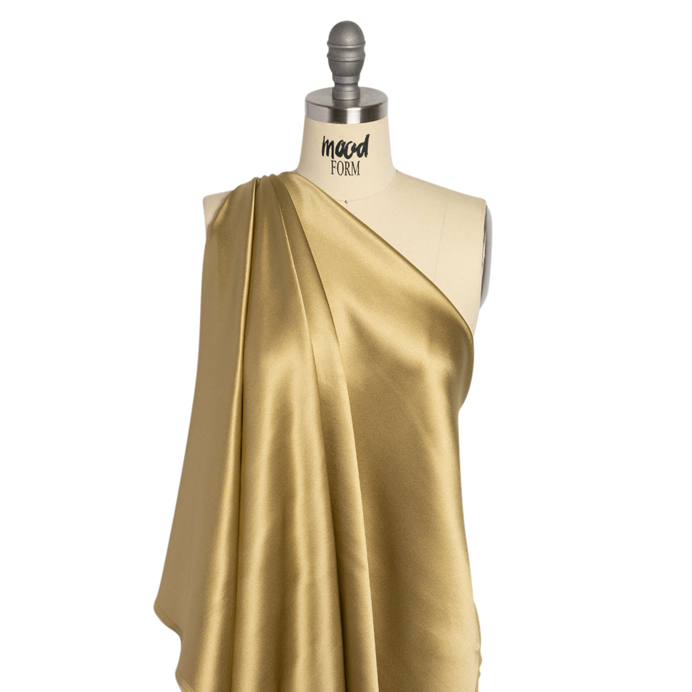 Silk Crepe Back Satin - Sage Green - Premium Collection Silk Crepe Back Satin - Sage Green - Premium Collection