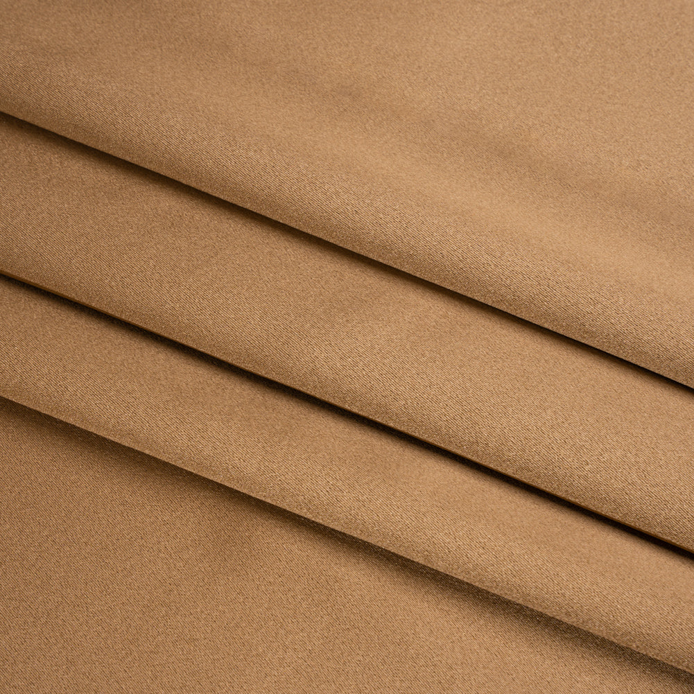 Silk Crepe Back Satin - Light Brown - Premium Collection - Folded Silk Crepe Back Satin - Light Brown - Premium Collection - Folded