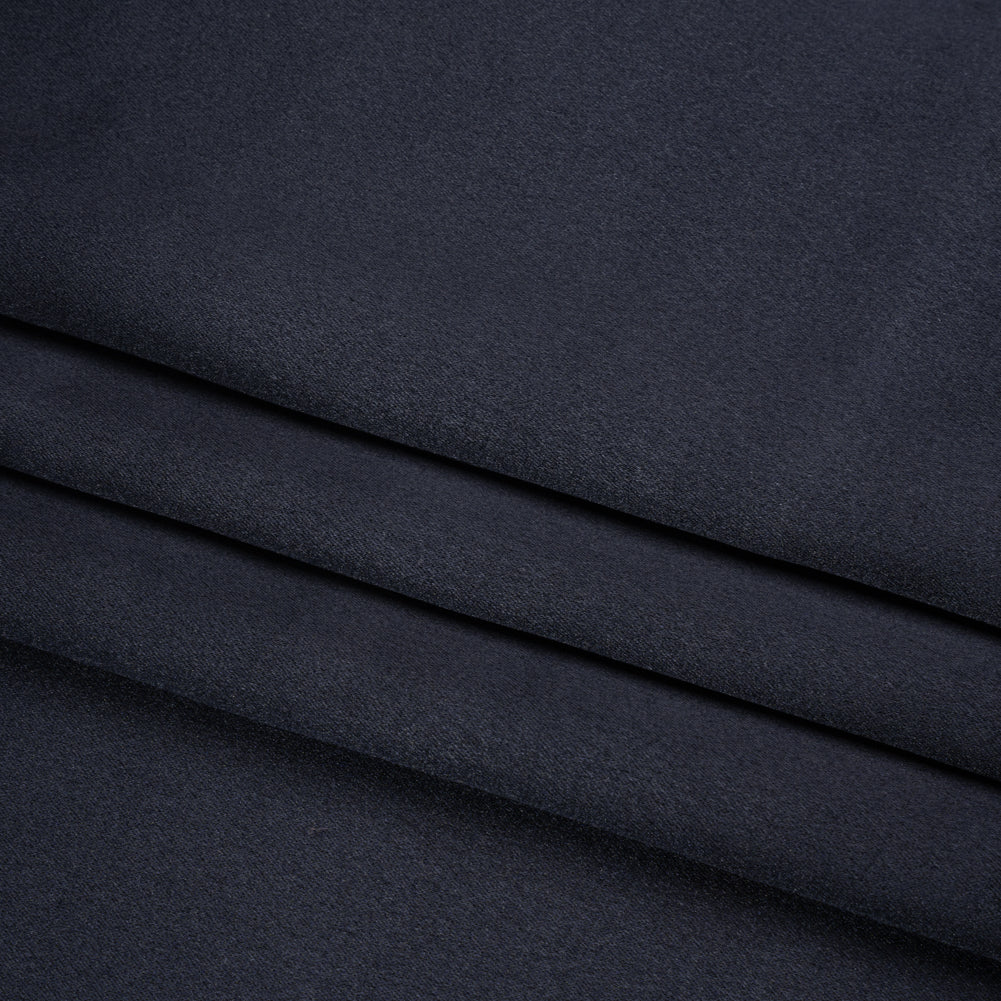 Silk Crepe Back Satin - Midnight - Premium Collection Silk Crepe Back Satin - Midnight - Premium Collection