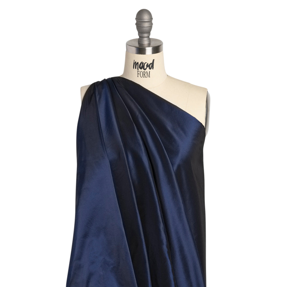 Silk Taffeta - Navy - Premium Collection Detail Silk Taffeta - Navy - Premium Collection Detail