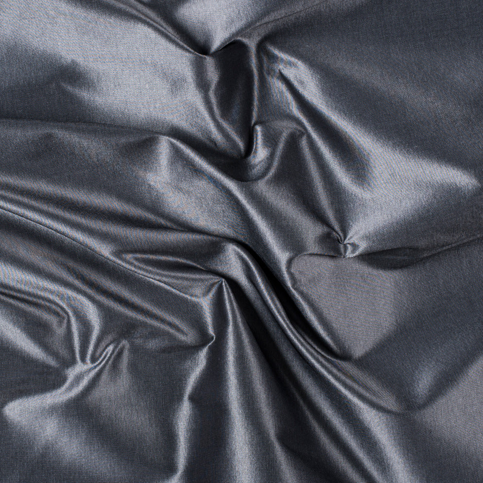 Silk Taffeta - Dark Silver - Premium Collection Silk Taffeta - Dark Silver - Premium Collection
