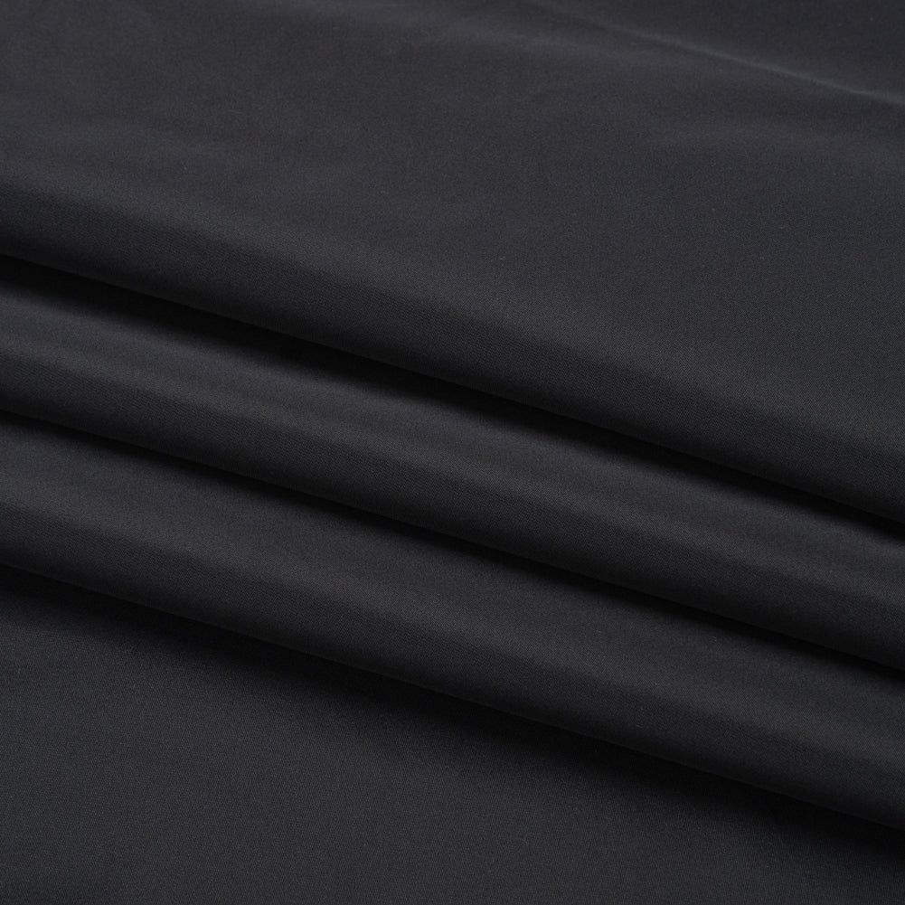Polyester Taffeta Made in Italy - Black - Premium Collection - Folded Polyester Taffeta Made in Italy - Black - Premium Collection - Folded