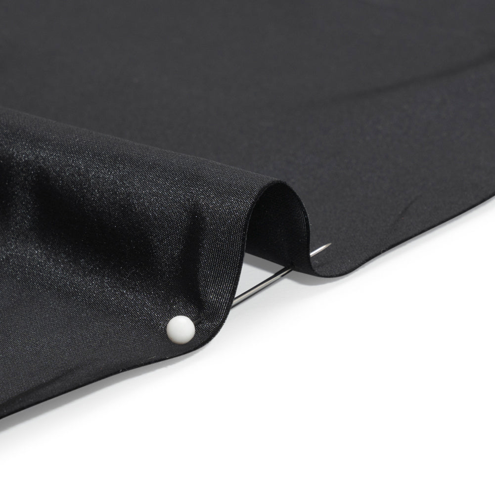 Polyester Taffeta Made in Italy - Black - Premium Collection - Detail Polyester Taffeta Made in Italy - Black - Premium Collection - Detail