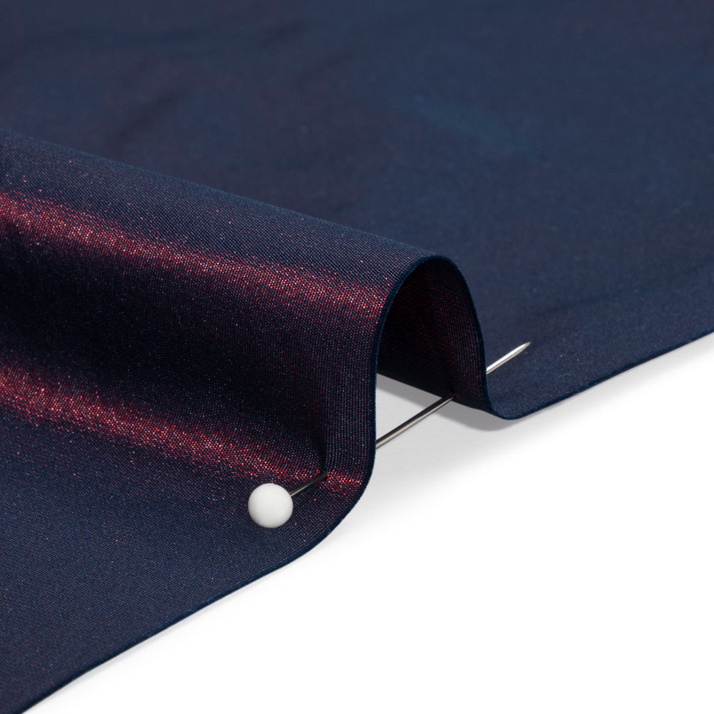 Polyester Taffeta Made in Italy - Red Navy - Premium Collection Detail Polyester Taffeta Made in Italy - Red Navy - Premium Collection Detail