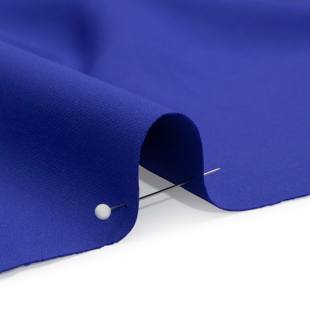 Stretch Recycled Polyester 4-Ply Crepe - Blue - Premium Collection Stretch Recycled Polyester 4-Ply Crepe - Blue - Premium Collection