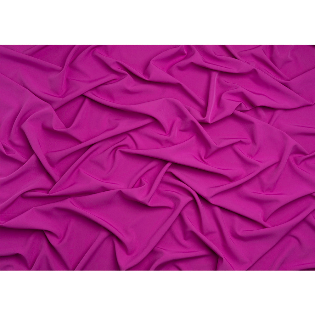 Stretch Recycled Polyester 4-Ply Crepe - Dark Fuchsia - Premium Collection - Full Stretch Recycled Polyester 4-Ply Crepe - Dark Fuchsia - Premium Collection - Full