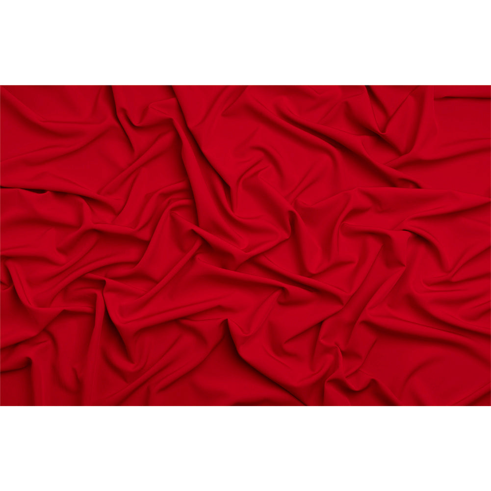 Stretch Recycled Polyester 4-Ply Crepe - Dark Red - Premium Collection - Full Stretch Recycled Polyester 4-Ply Crepe - Dark Red - Premium Collection - Full