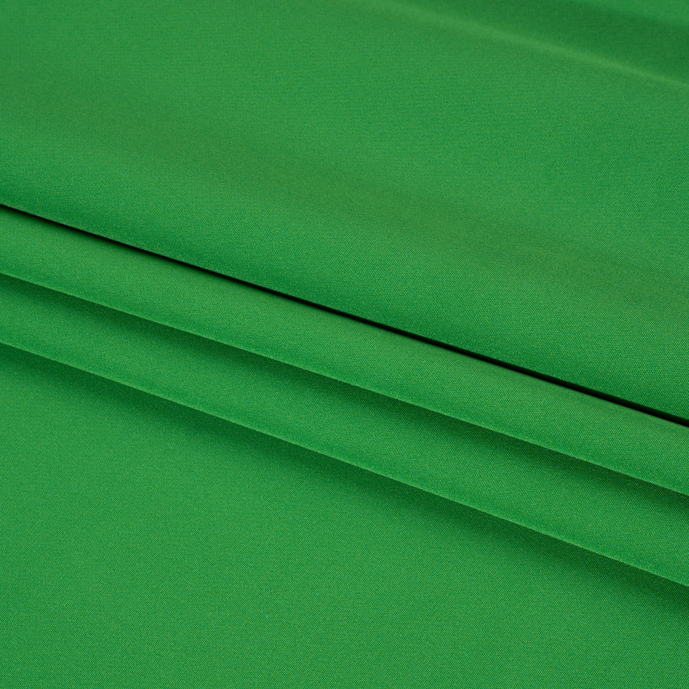 Stretch Recycled Polyester 4-Ply Crepe - Green - Premium Collection Stretch Recycled Polyester 4-Ply Crepe - Green - Premium Collection