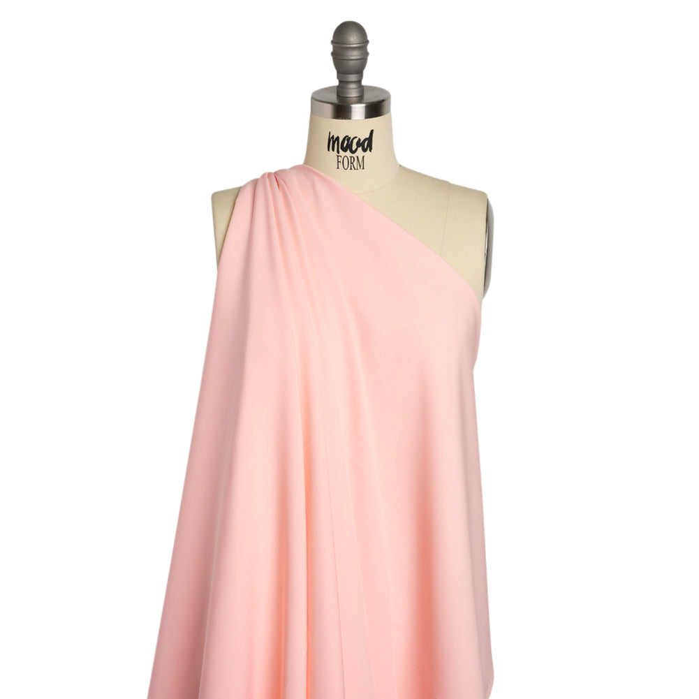 Stretch Recycled Polyester 4-Ply Crepe - Pink - Premium Collection Stretch Recycled Polyester 4-Ply Crepe - Pink - Premium Collection