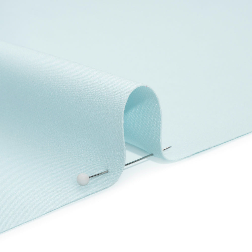 Stretch Recycled Polyester 4-Ply Crepe - Sky Blue - Premium Collection Detail Stretch Recycled Polyester 4-Ply Crepe - Sky Blue - Premium Collection Detail