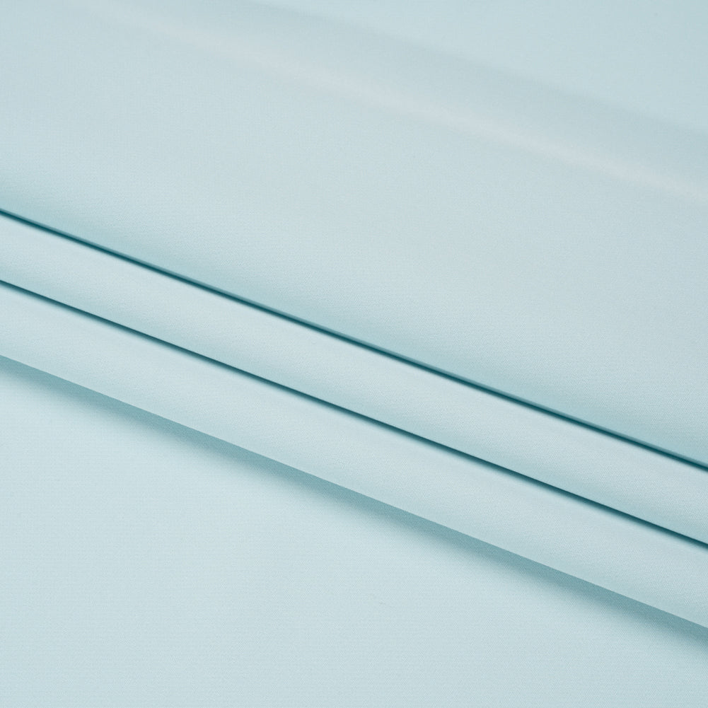 Stretch Recycled Polyester 4-Ply Crepe - Sky Blue - Premium Collection Folded Stretch Recycled Polyester 4-Ply Crepe - Sky Blue - Premium Collection Folded