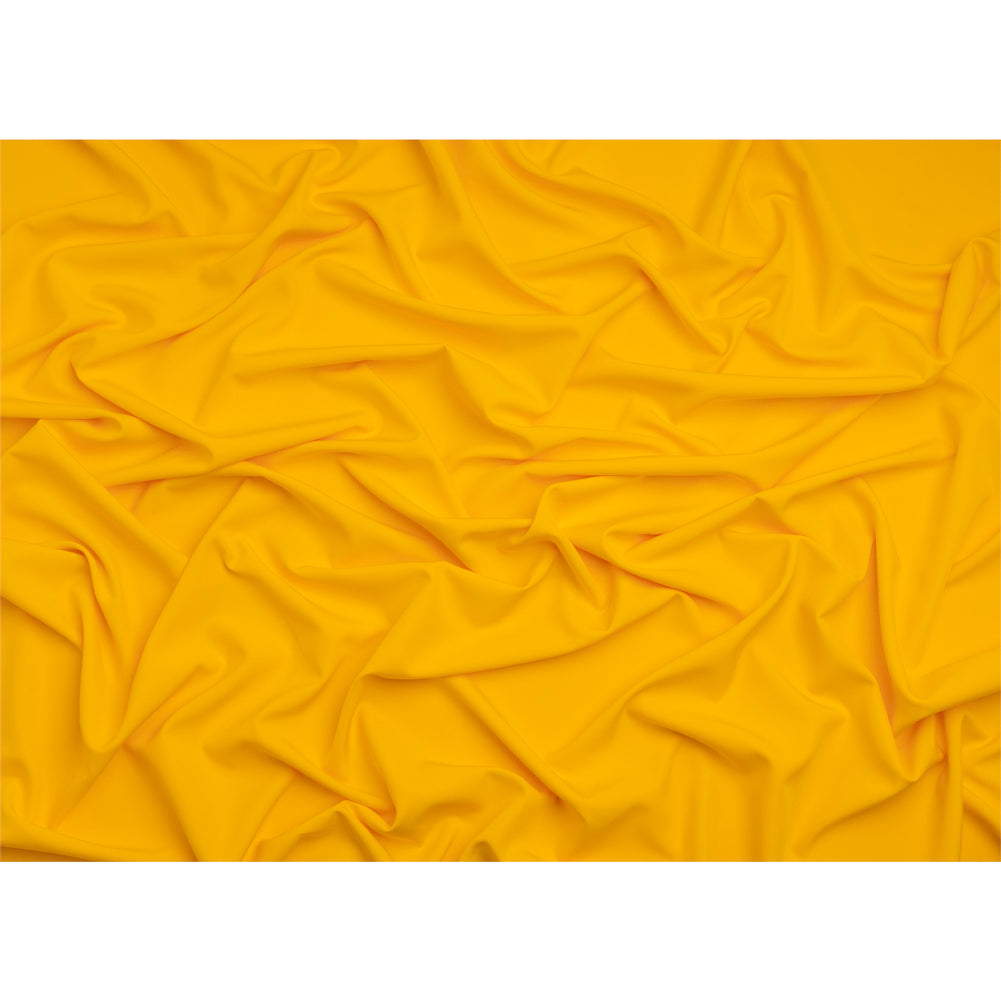 Stretch Recycled Polyester 4-Ply Crepe - Yellow - Premium Collection Stretch Recycled Polyester 4-Ply Crepe - Yellow - Premium Collection