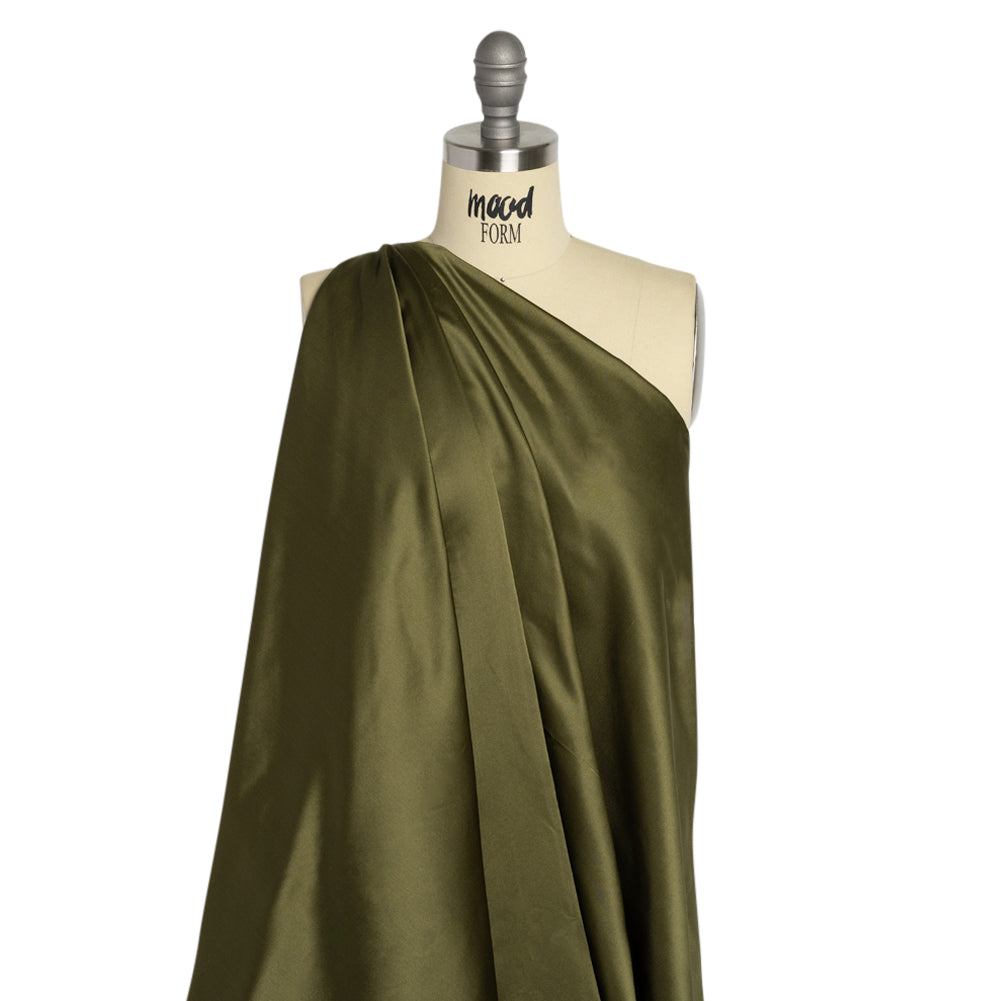 Silk Duchesse Satin - Moss - Premium Collection