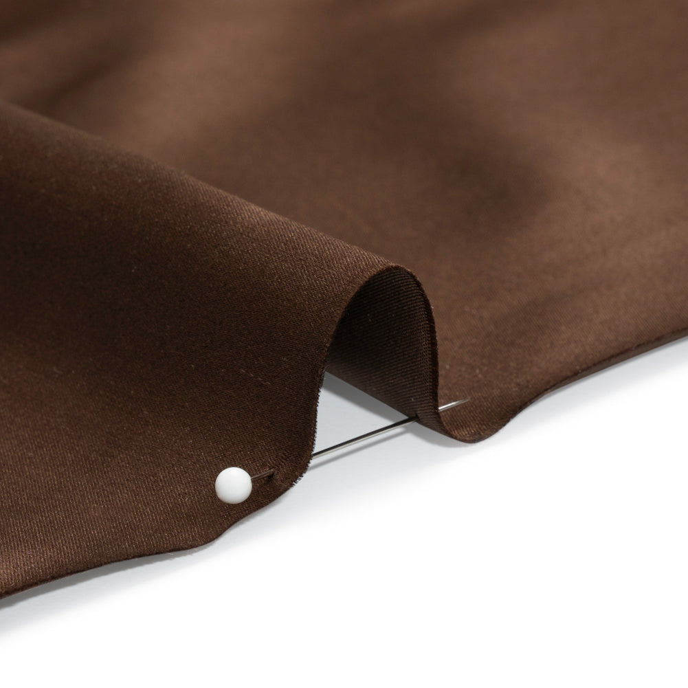 Silk Duchesse Satin - Chocolate - Premium Collection Silk Duchesse Satin - Chocolate - Premium Collection