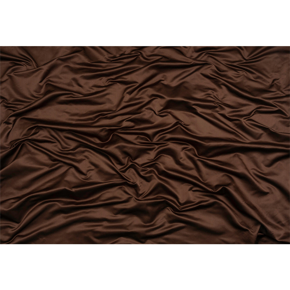 Silk Duchesse Satin - Chocolate - Premium Collection Silk Duchesse Satin - Chocolate - Premium Collection