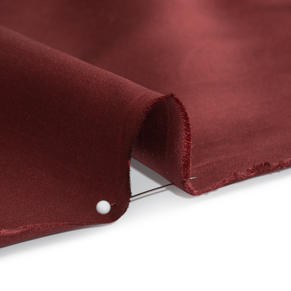 Silk Duchesse Satin - Wine - Premium Collection