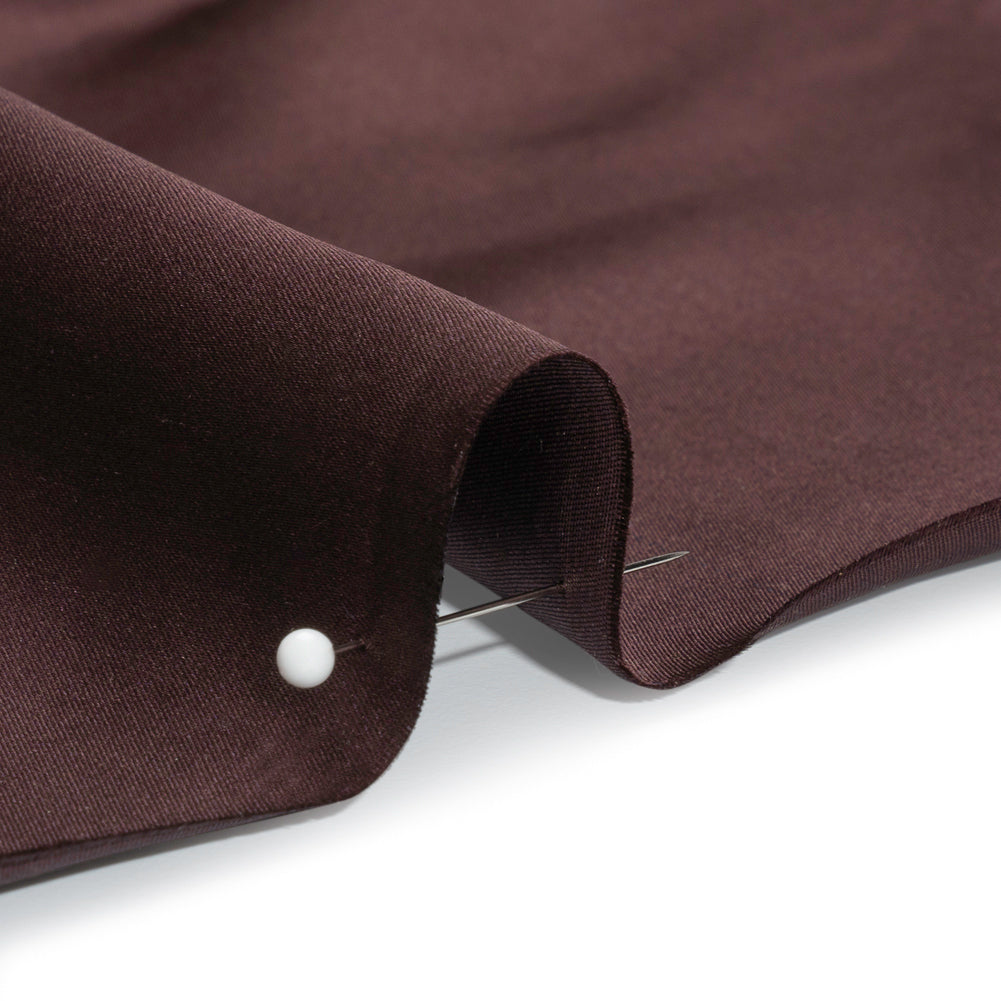 Silk Duchesse Satin - Dark Aubergine - Premium Collection