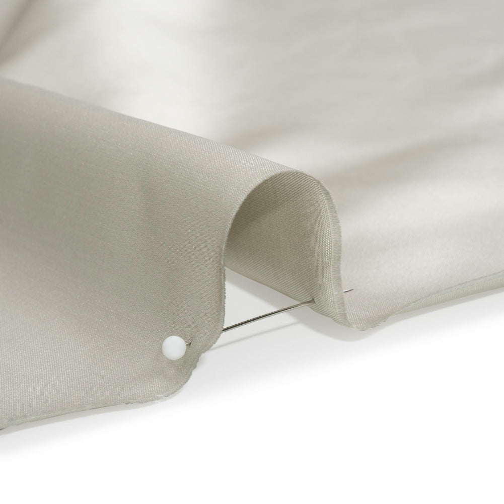 Silk Duchesse Satin - Soft Silver - Premium Collection