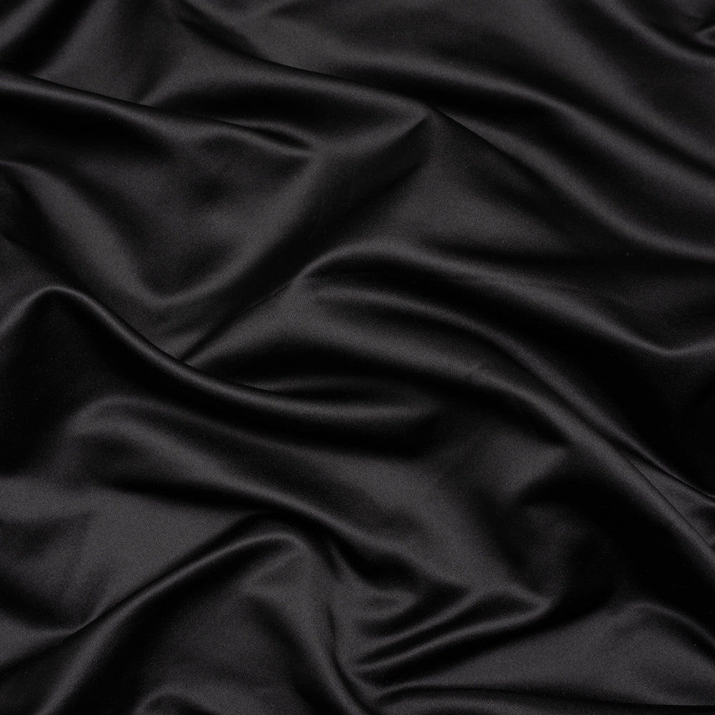 Silk Duchesse Satin - Black - Premium Collection