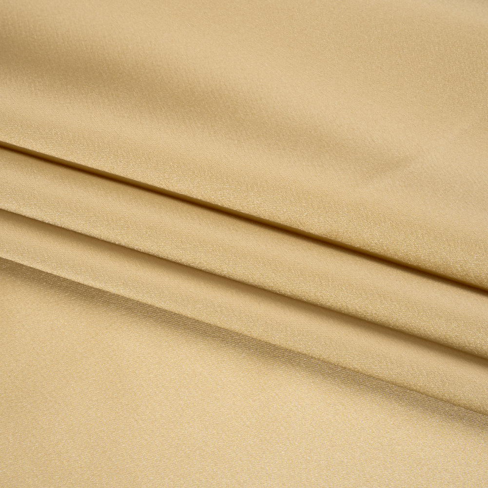 Stretch Satin Made in Italy - Croissant with Beige Backing - Premium Collection Stretch Satin Made in Italy - Croissant with Beige Backing - Premium Collection