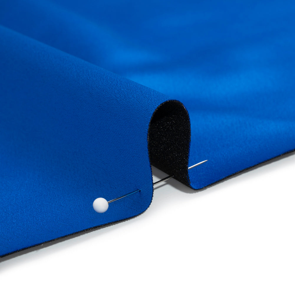 Stretch Satin Made in Italy - Royal Blue with Black Backing - Premium Collection Stretch Satin Made in Italy - Royal Blue with Black Backing - Premium Collection