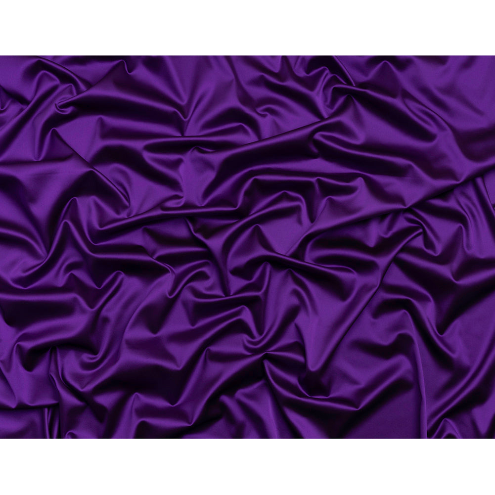 Stretch Satin Made in Italy - Purple with Black Backing - Premium Collection - Full Stretch Satin Made in Italy - Purple with Black Backing - Premium Collection - Full