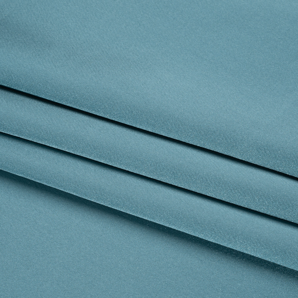 Stretch Satin Made in Italy - Country Blue with White Backing - Premium Collection Stretch Satin Made in Italy - Country Blue with White Backing - Premium Collection
