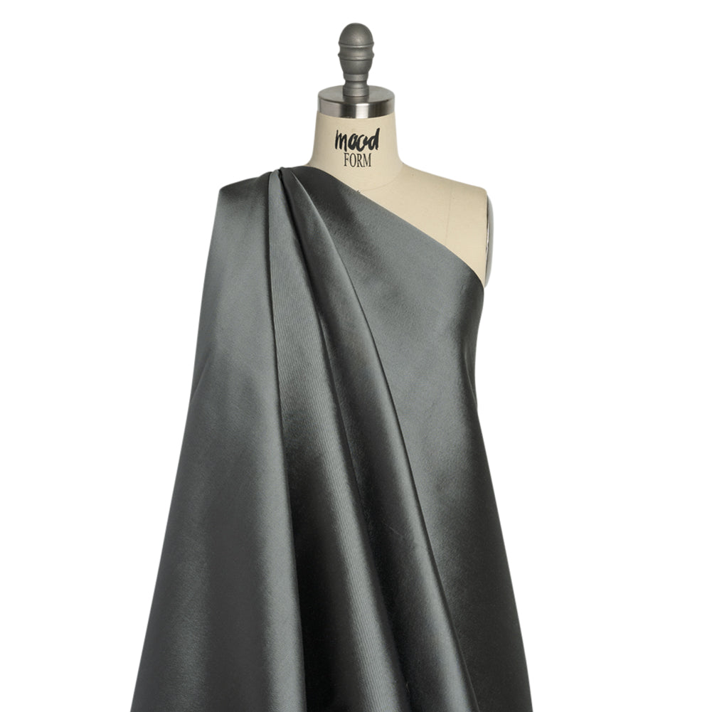 Silk Wool Twill - Stormy Sea - Premium Collection Drape Silk Wool Twill - Stormy Sea - Premium Collection Drape