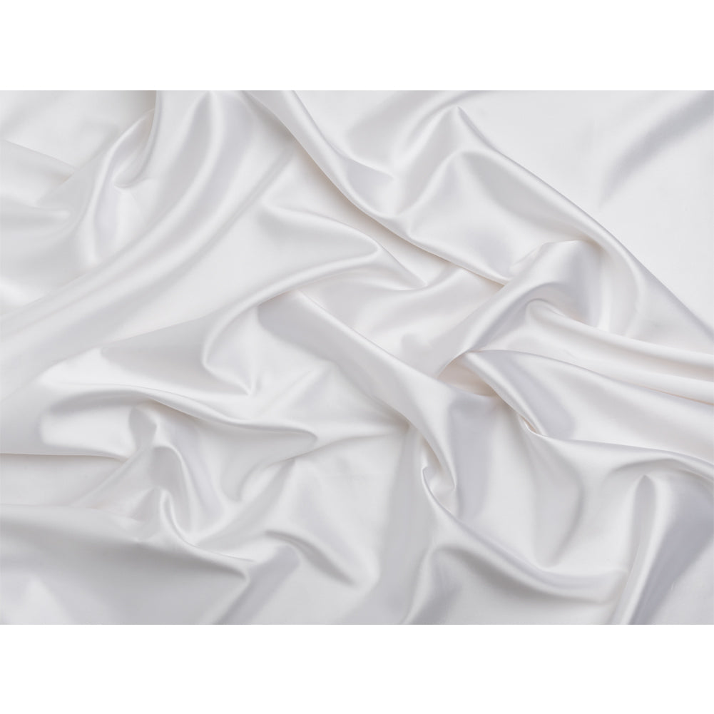 Silk Wool Twill - Bright White - Premium Collection Full Silk Wool Twill - Bright White - Premium Collection Full