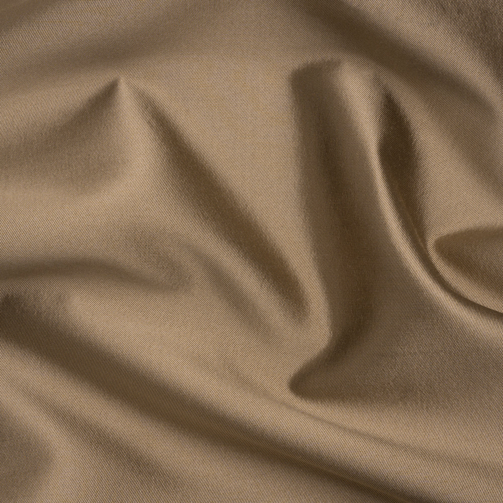 Silk Wool Twill - Taupe Cobblestone - Premium Collection Silk Wool Twill - Taupe Cobblestone - Premium Collection
