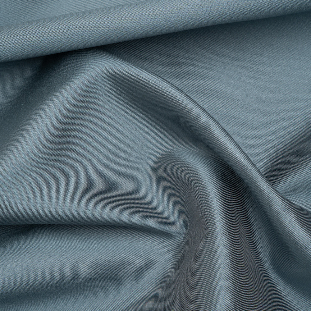 Silk Wool Twill - Blue Shadow - Premium Collection Silk Wool Twill - Blue Shadow - Premium Collection