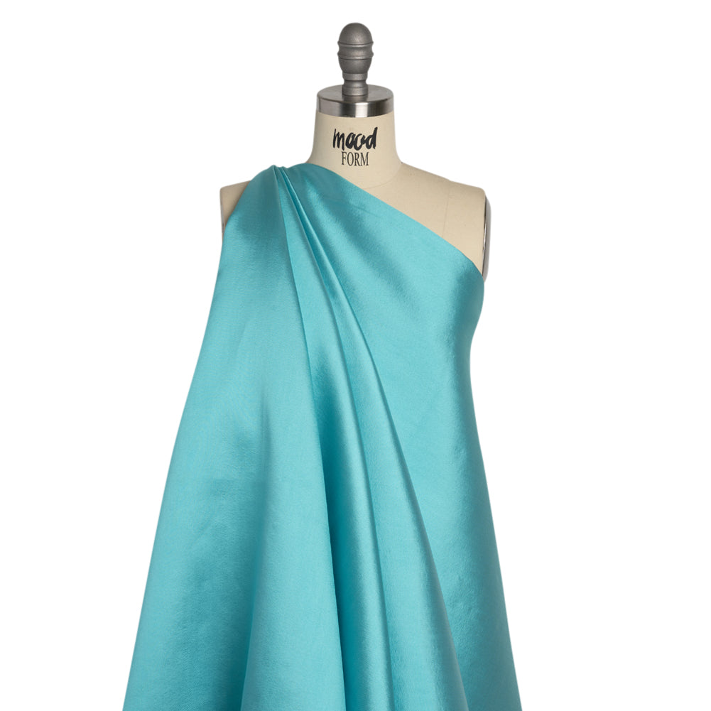 Silk Wool Twill - Blue Radiance - Premium Collection Drape Silk Wool Twill - Blue Radiance - Premium Collection Drape