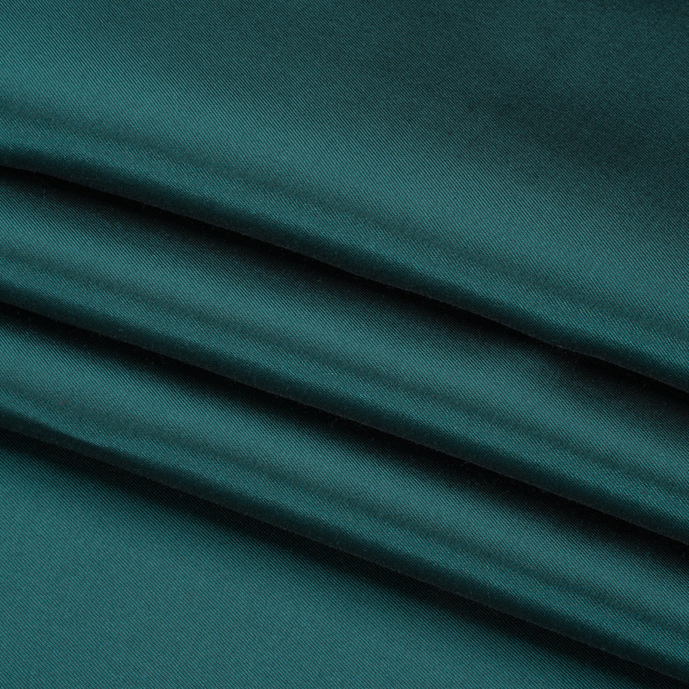 Silk Wool Twill - Everglade - Premium Collection Folded Silk Wool Twill - Everglade - Premium Collection Folded
