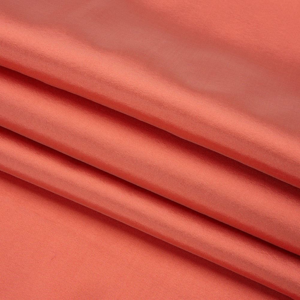 Silk Wool Twill - Georgia Peach - Premium Collection Folded Silk Wool Twill - Georgia Peach - Premium Collection Folded