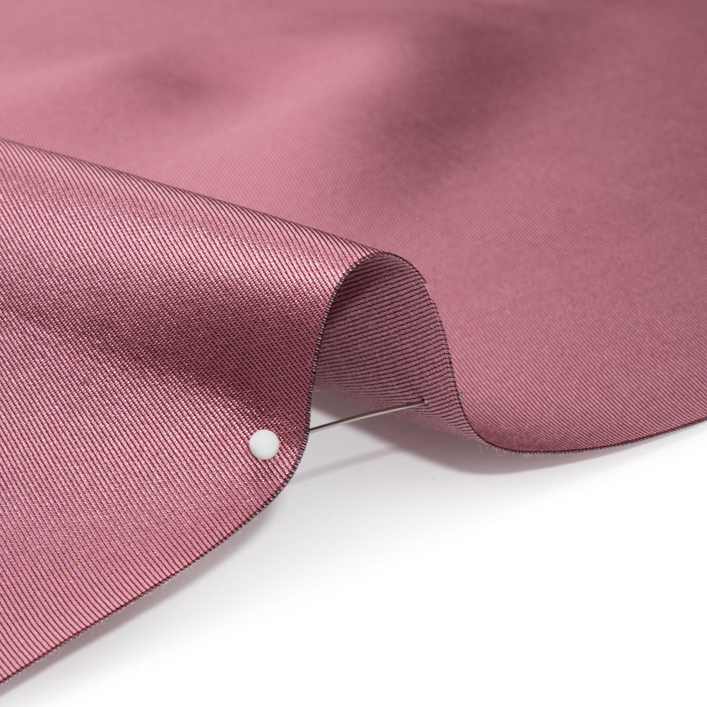 Silk Wool Twill - Wild Rose - Premium Collection Detail Silk Wool Twill - Wild Rose - Premium Collection Detail