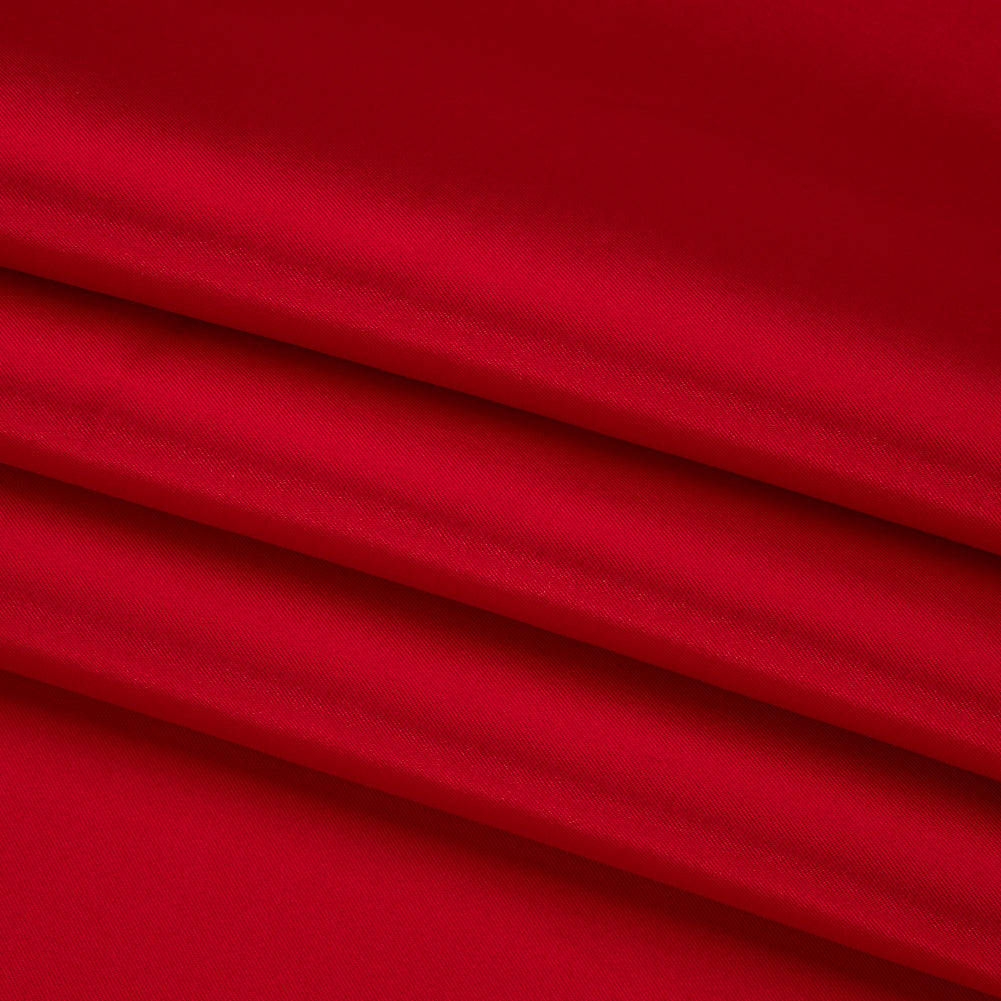 Silk Wool Twill - True Red - Premium Collection Folded Silk Wool Twill - True Red - Premium Collection Folded