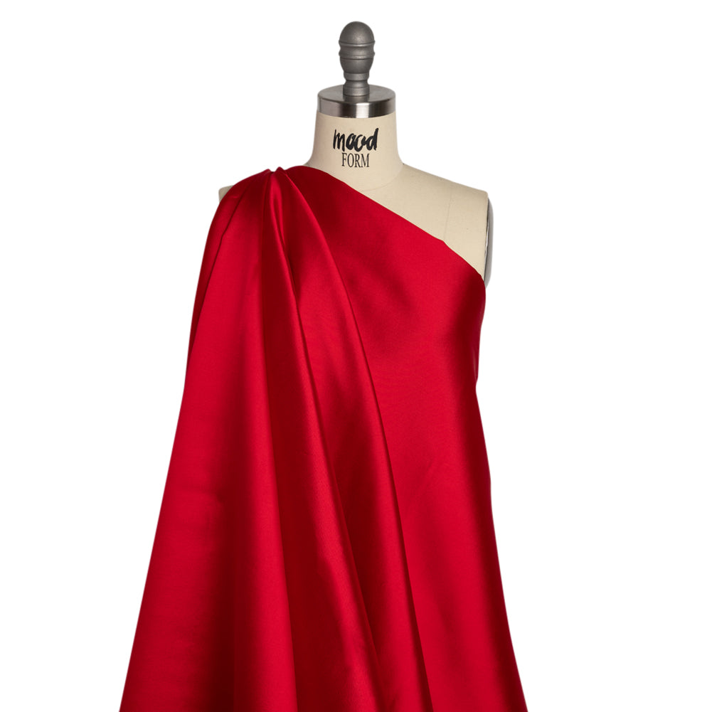 Silk Wool Twill - True Red - Premium Collection Drape Silk Wool Twill - True Red - Premium Collection Drape