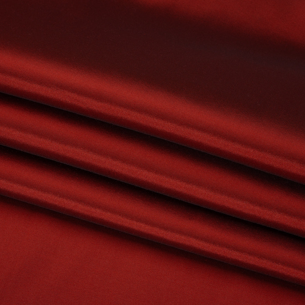 Silk Wool Twill - Aurora Red - Premium Collection Folded Silk Wool Twill - Aurora Red - Premium Collection Folded