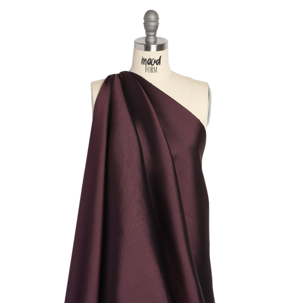 Silk Wool Twill - Fig - Premium Collection Drape Silk Wool Twill - Fig - Premium Collection Drape