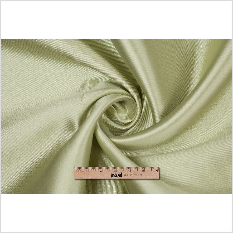 Silk Wool Twill - Lime Cream - Premium Collection Full Silk Wool Twill - Lime Cream - Premium Collection Full