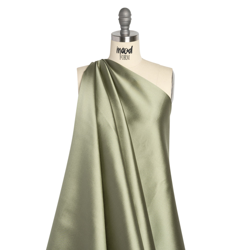 Silk Wool Twill - Swamp Geen - Premium Collection Drape