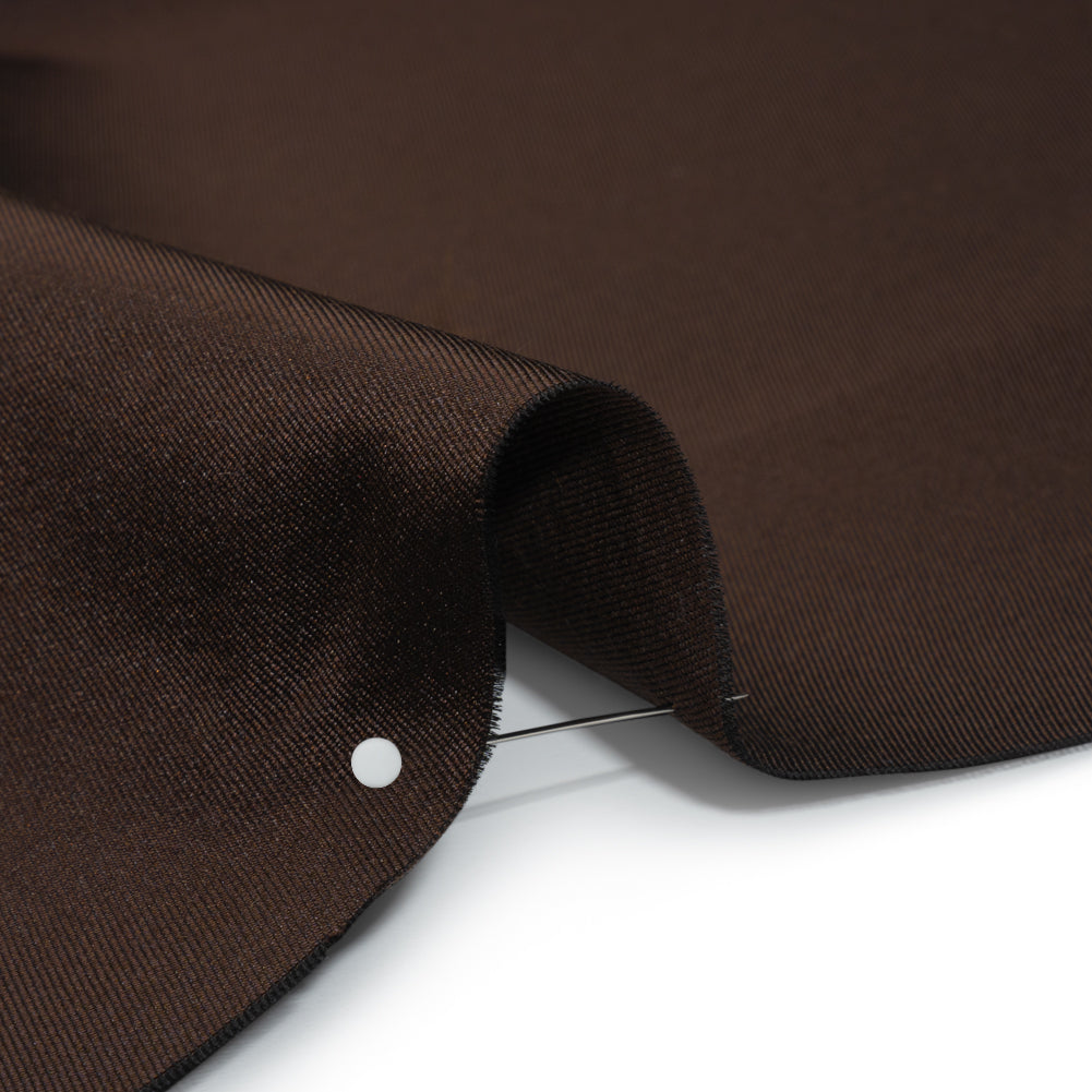 Silk Wool Twill - After Dark - Premium Collection Detail Silk Wool Twill - After Dark - Premium Collection Detail