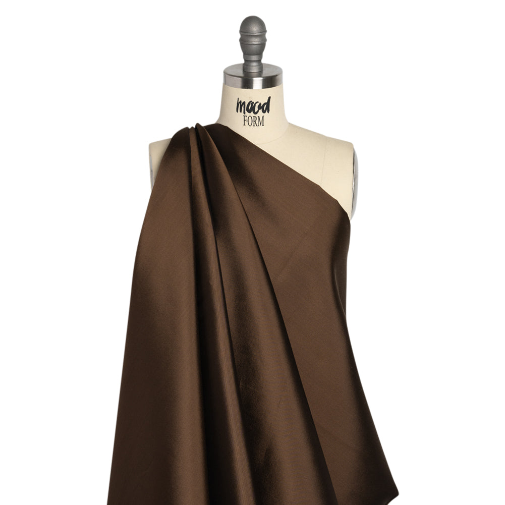 Silk Wool Twill - Toffee - Premium Collection Drape Silk Wool Twill - Toffee - Premium Collection Drape
