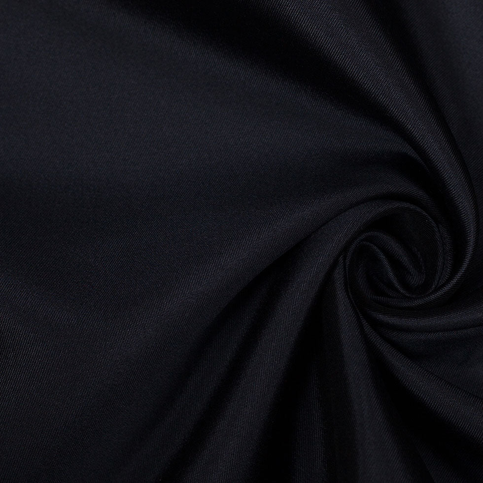 Silk Wool Twill - Midnight Blue - Premium Collection Silk Wool Twill - Midnight Blue - Premium Collection