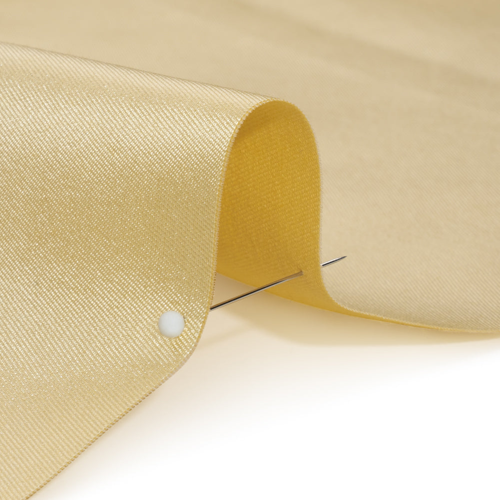 Silk Wool Twill - Vanilla Custard - Premium Collection Detail Silk Wool Twill - Vanilla Custard - Premium Collection Detail