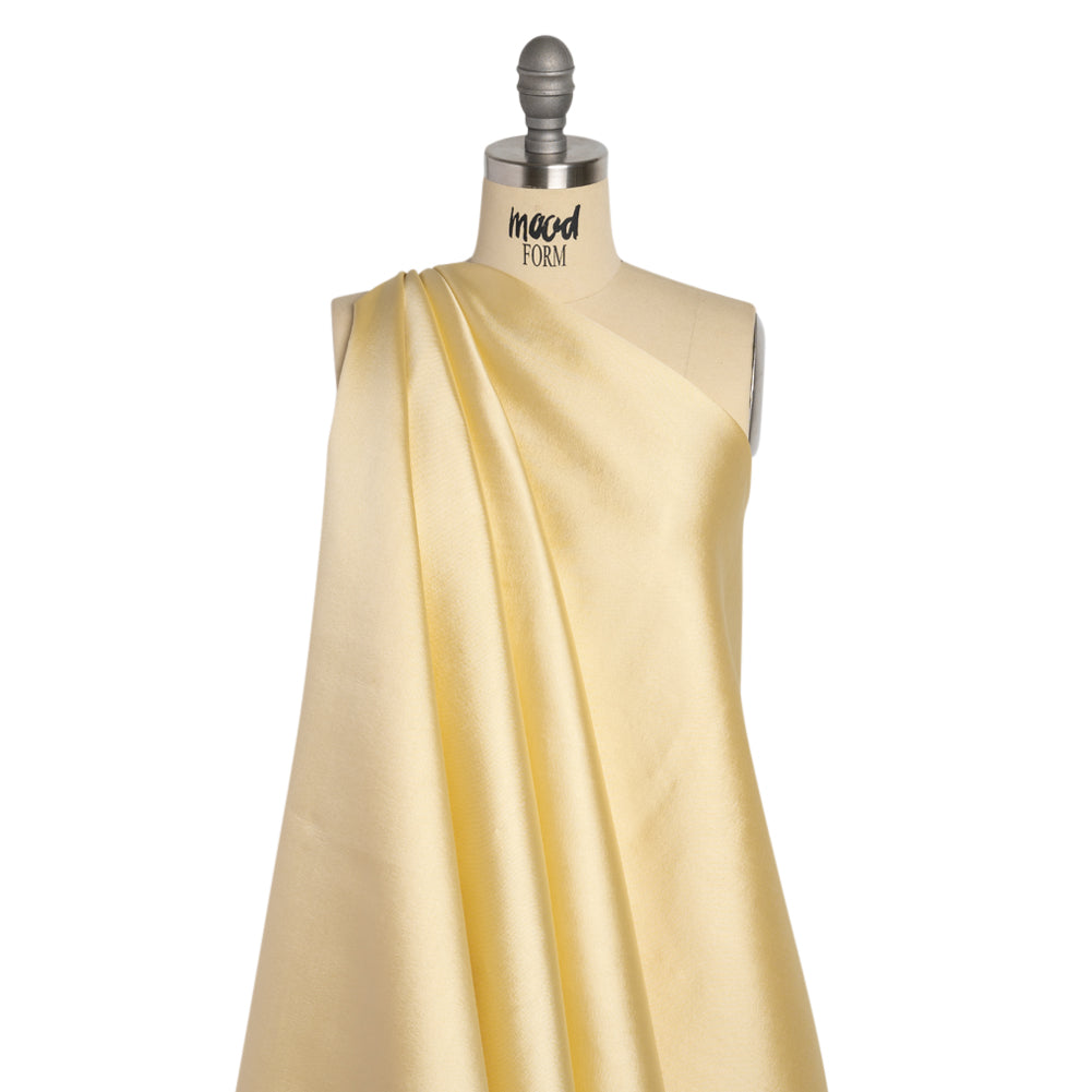 Silk Wool Twill - Vanilla Custard - Premium Collection Drape Silk Wool Twill - Vanilla Custard - Premium Collection Drape