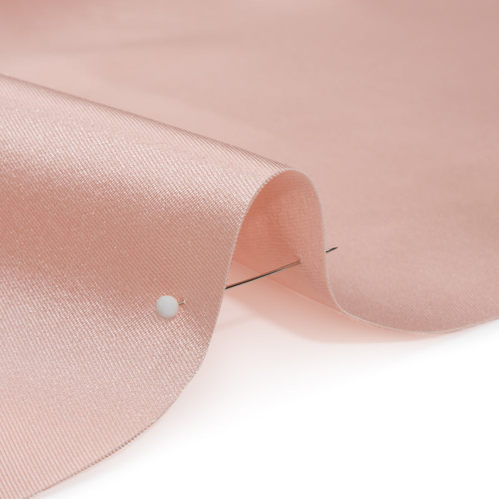 Silk Wool Twill - Creole Pink - Premium Collection Detail Silk Wool Twill - Creole Pink - Premium Collection Detail