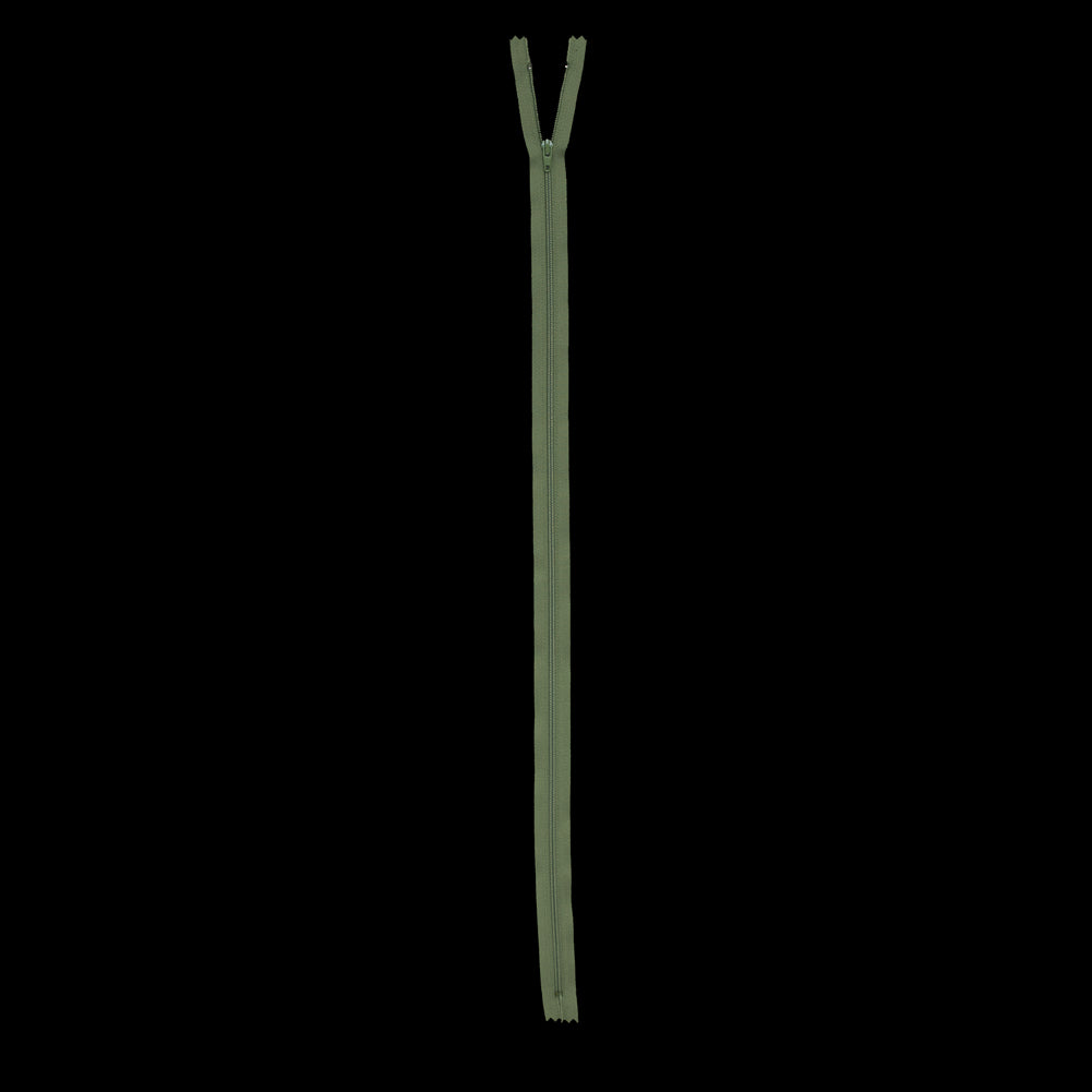 Regular Zipper 24" by YKK - 064 Turtle Green Detail Regular Zipper 24" by YKK - 064 Turtle Green Detail