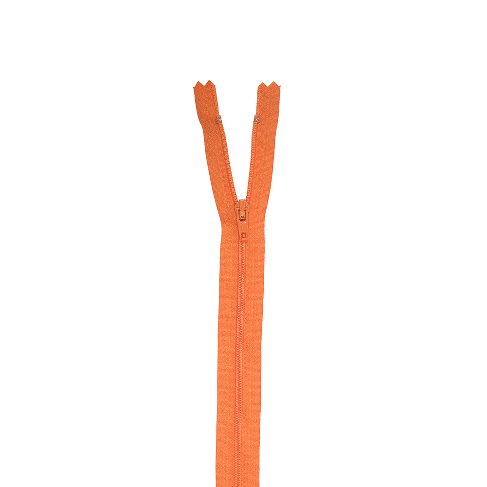 Regular Zipper 9" by YKK - 006 Medium Orange Regular Zipper 9" by YKK - 006 Medium Orange