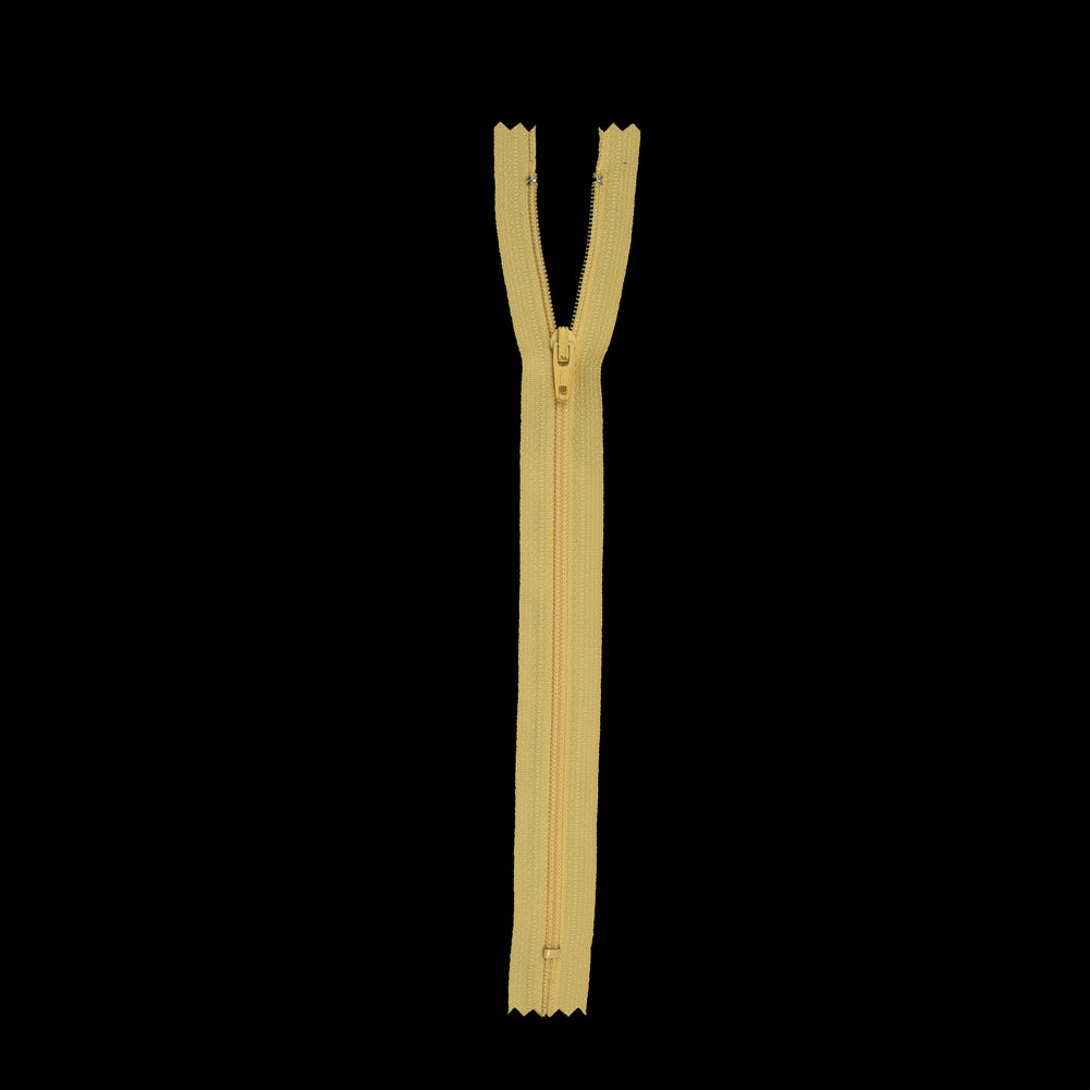 Regular Zipper 9" by YKK - 346 Canary Detail Regular Zipper 9" by YKK - 346 Canary Detail